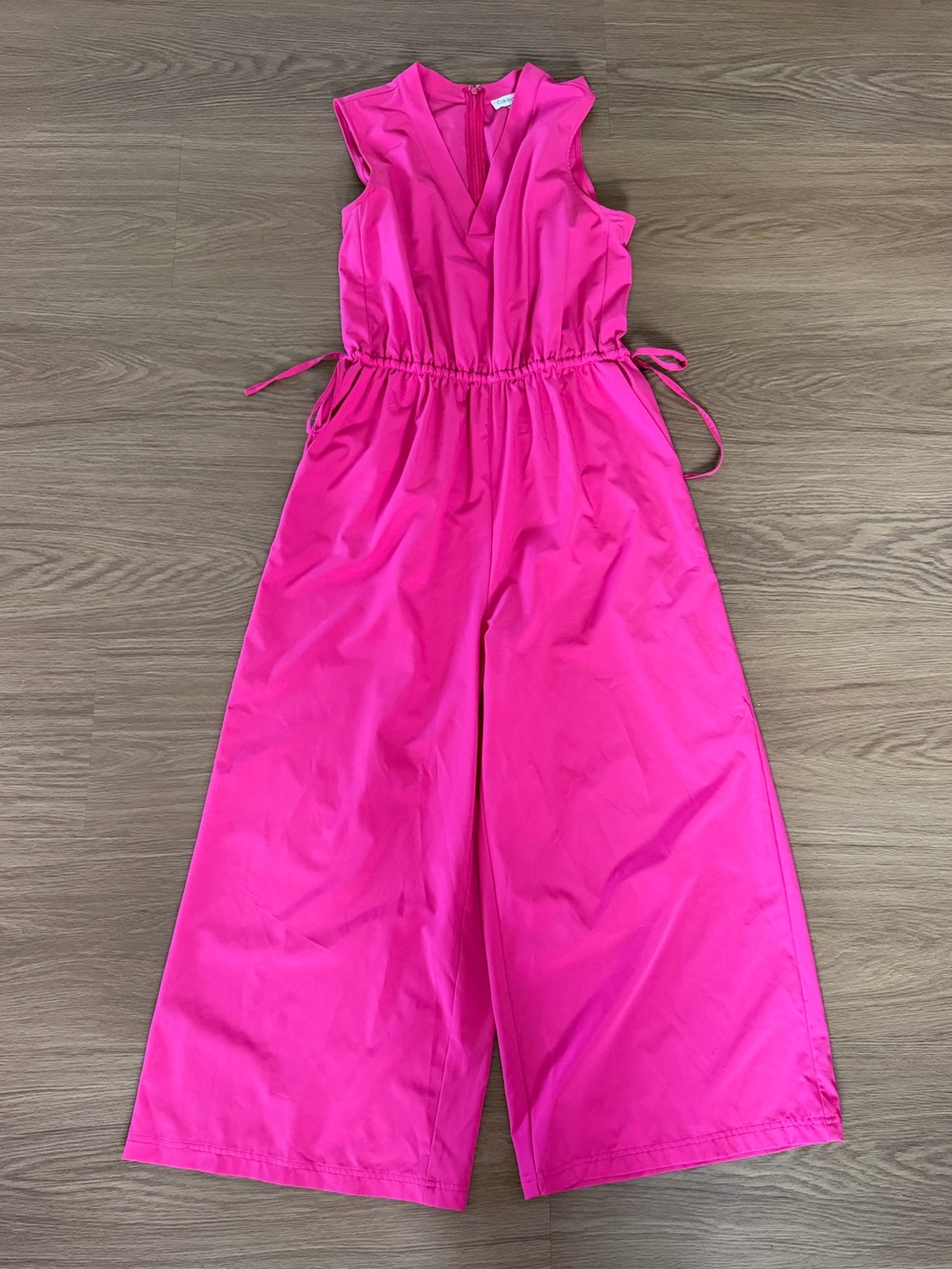 Calvin Klein Women’s' Hot Pink Sleeveless Wide-Leg Jumpsuit
